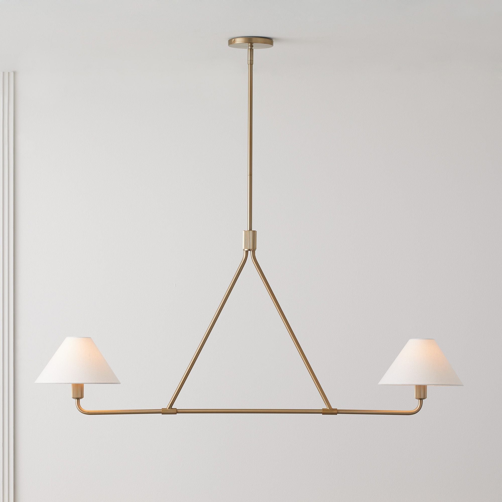 Vector Brass Fabric Chandelier