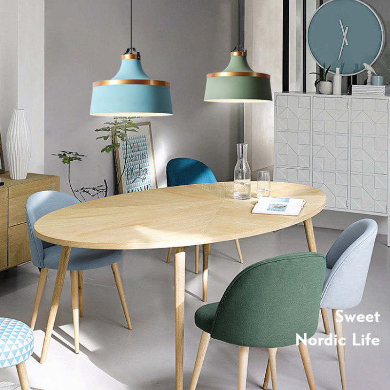Valentina Modern Colorful Single Pendant Light, Metal Shade