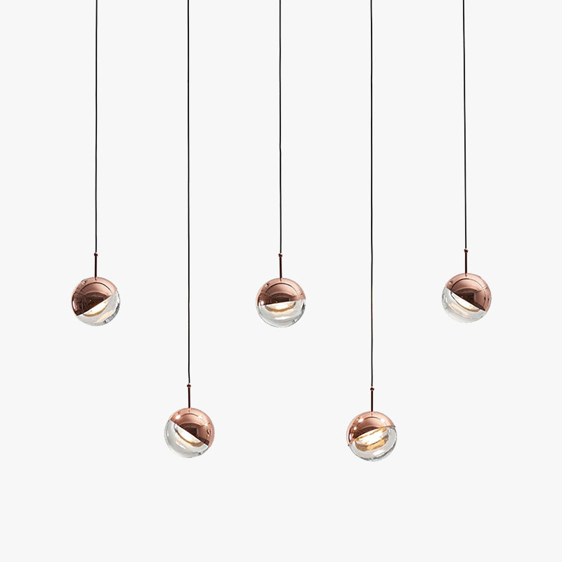 Valentina Modern Ball Metal Glass Pendant Light