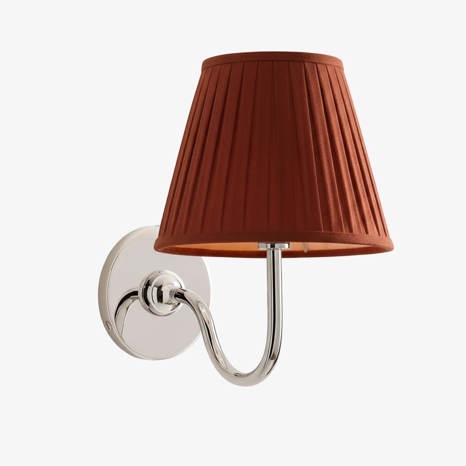 Grace Brass Linen Wall Lamp