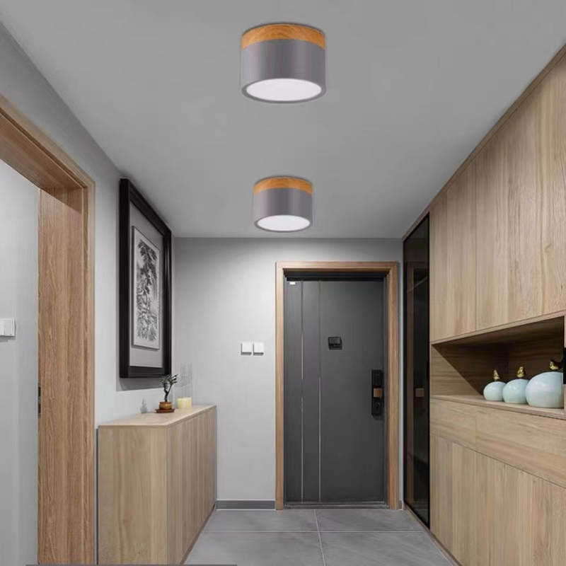 Valentina Modern Cylindrical Metal/Acrylic Flush Mount Ceiling Light Hallway