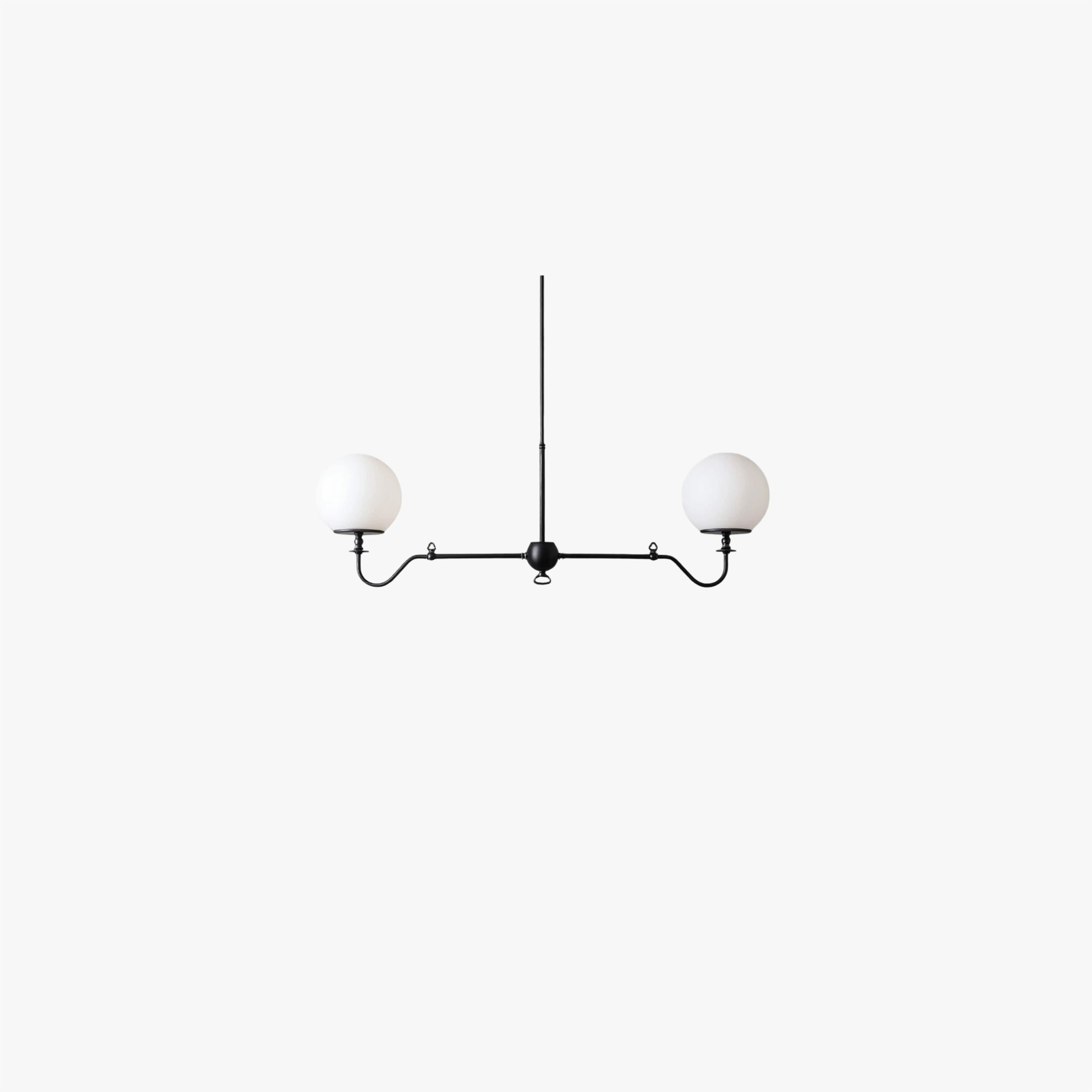 Pearl Glass Brass Chandelier