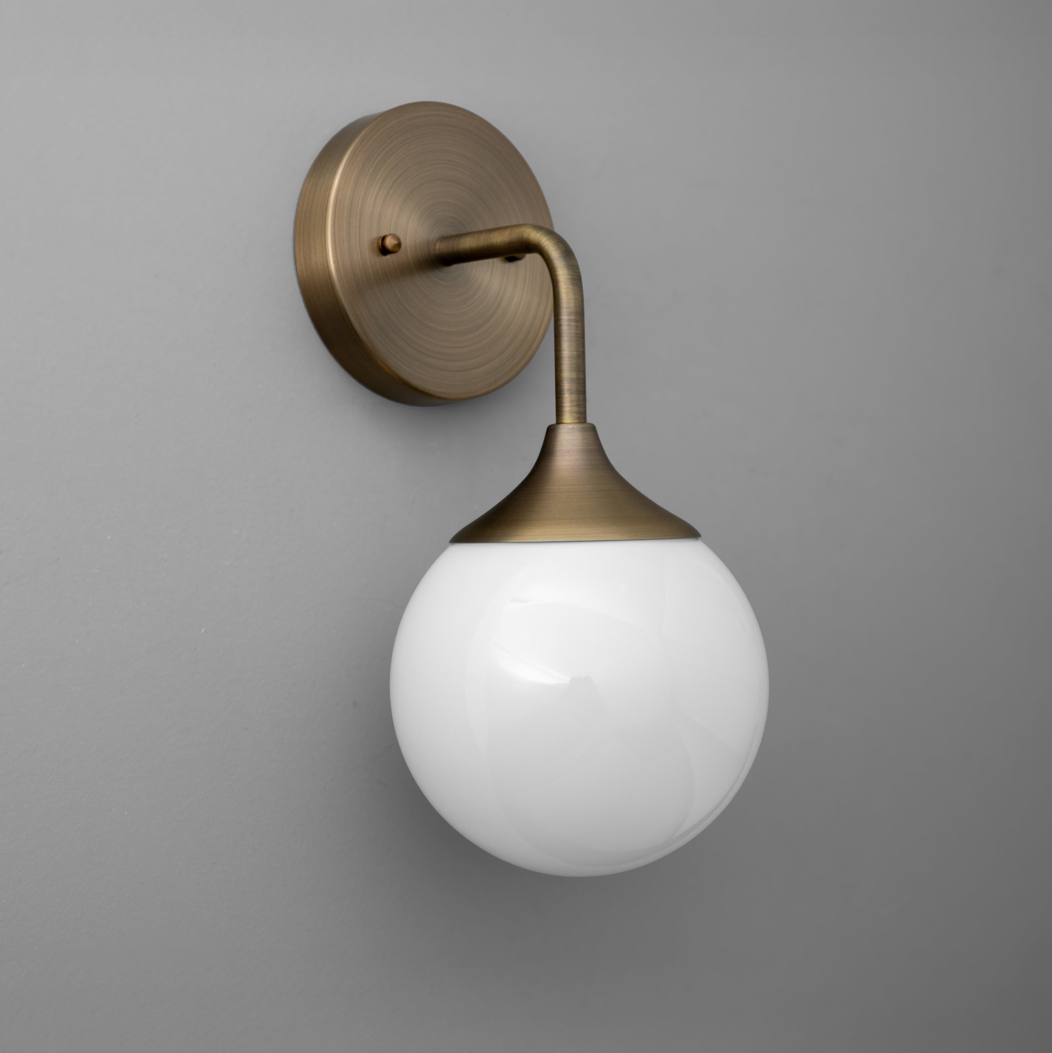Pearl Glass Wall Sconce Contemporary Hallways