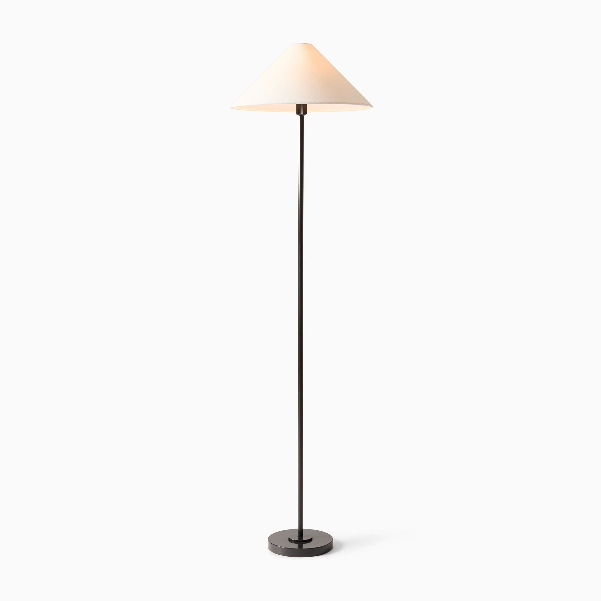 Vector Metal Linen Shade Floor Lamp
