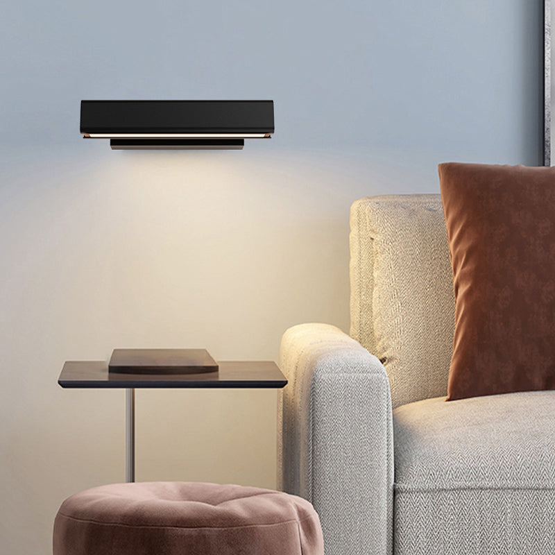 Arisha Modern Rectangles Metal Rotatable Wall Lamp