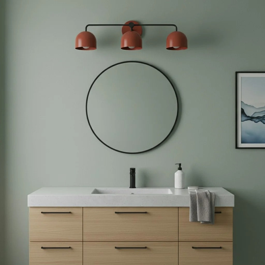 Chroma Brass White Wall Light Contemporary Living Room