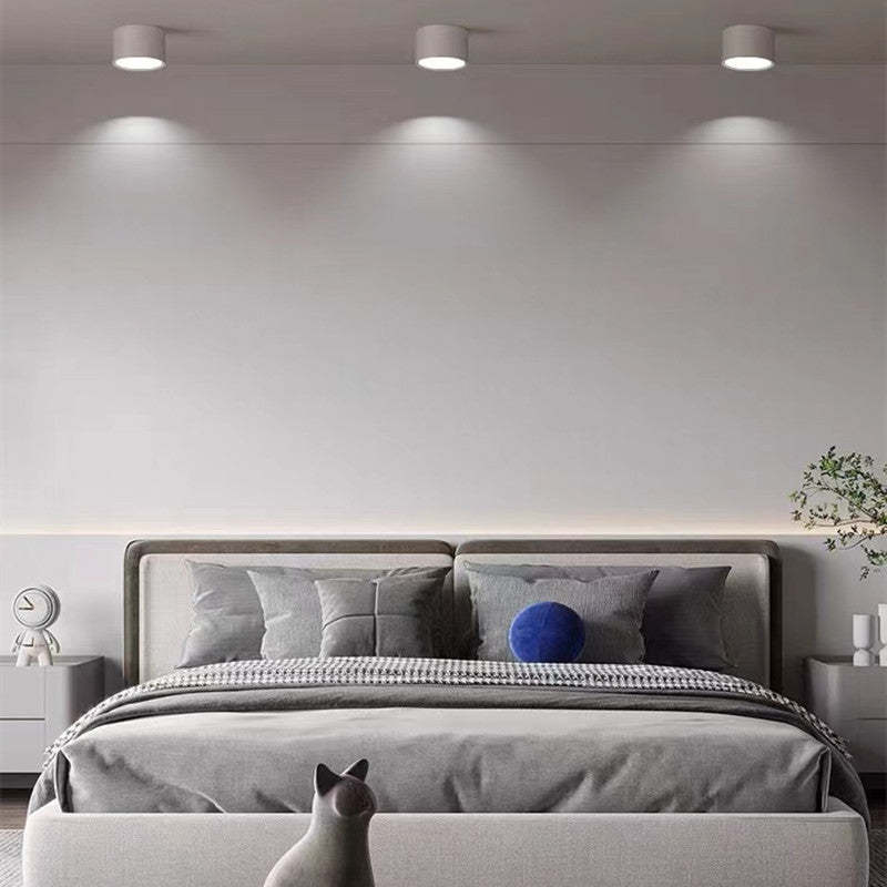 Valentina Modern Cylindrical Metal/Acrylic Flush Mount Ceiling Light Hallway