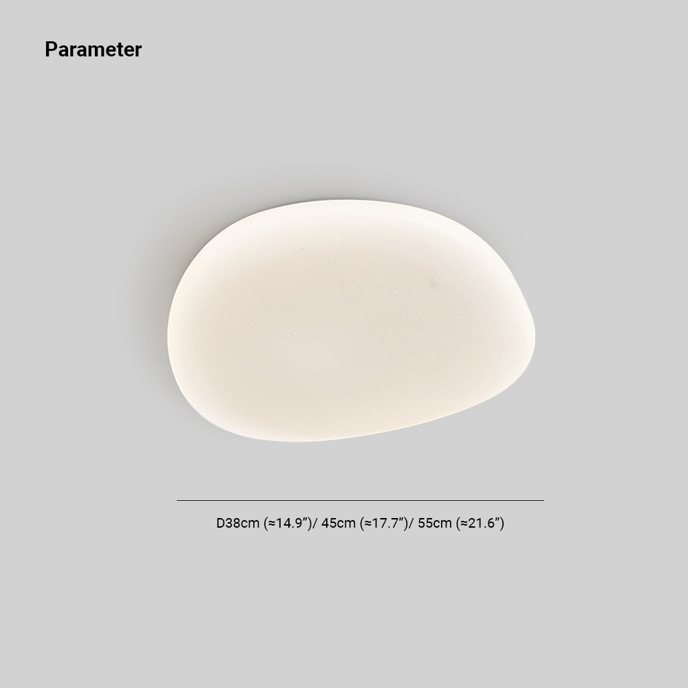Arisha Modern Pebbles Shape Flush Mount Ceiling Light Bedroom - Letslighting