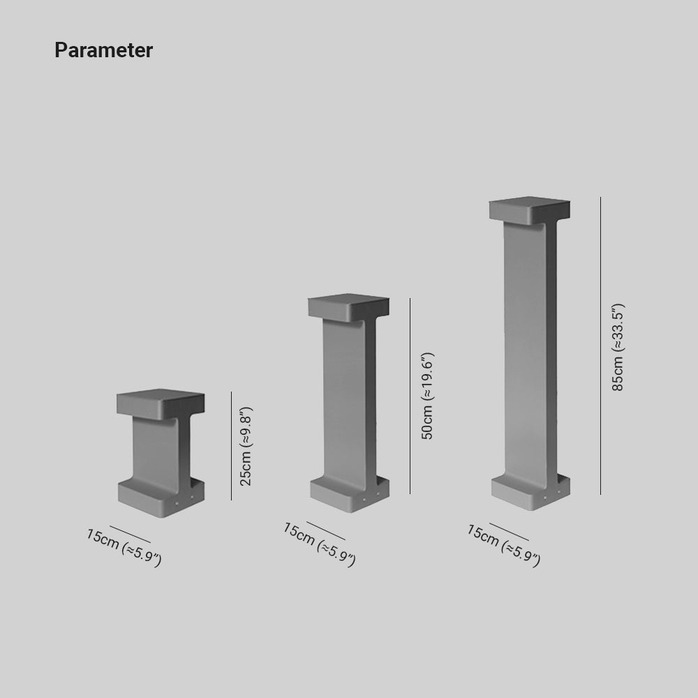 Ray Modern Metal T-Shaped Solar Outdoor Path Light - Letslighting