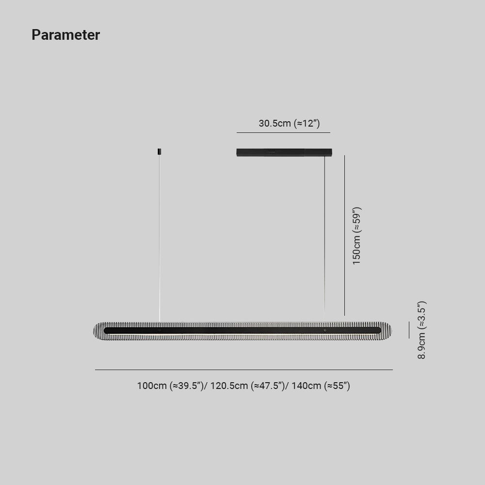 Arisha Minimalist Linear Metal Acrylic Pendant Light - Letslighting