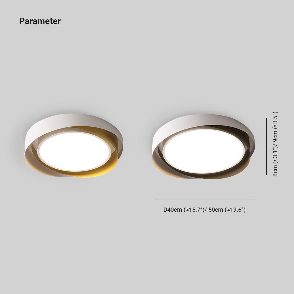 Arisha Modern Geometric Acrylic Flush Mount Ceiling Light - Letslighting