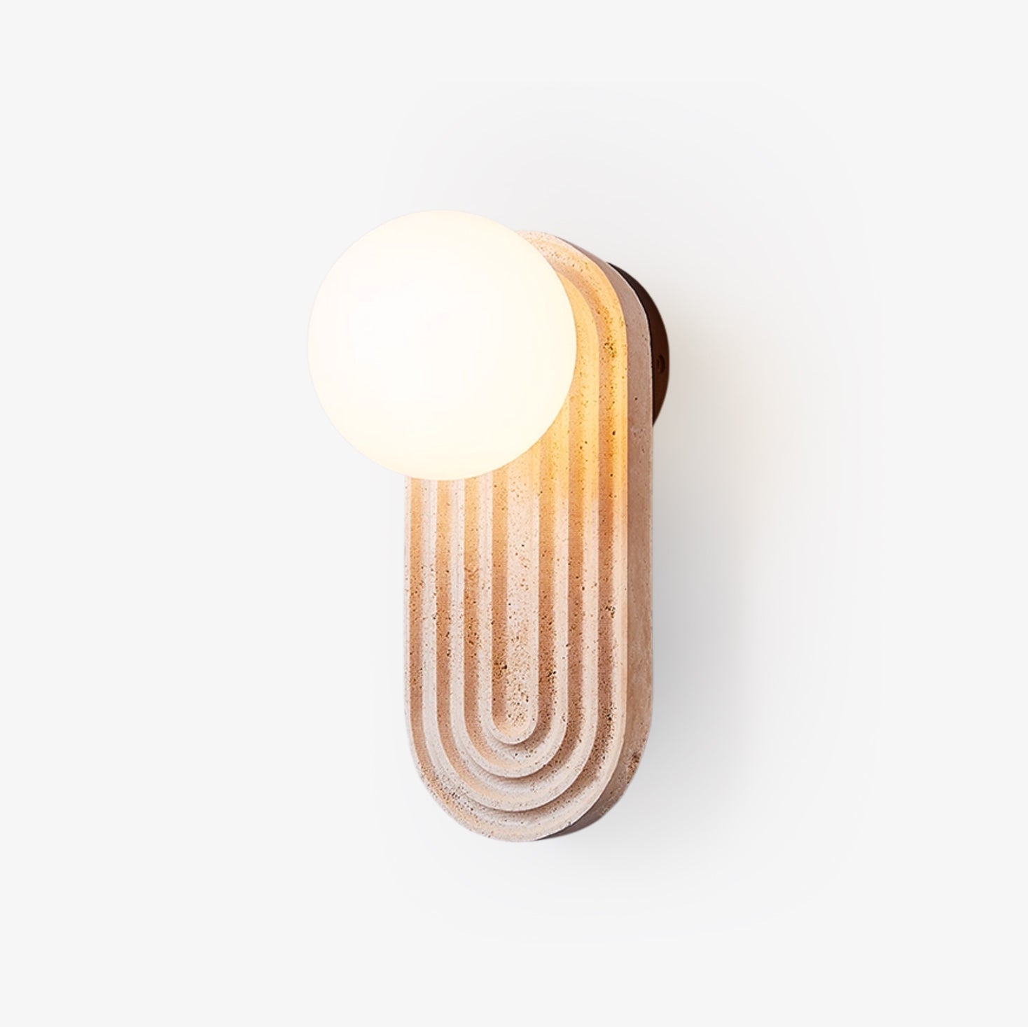 Arco Travertine Wall Light - Letslighting