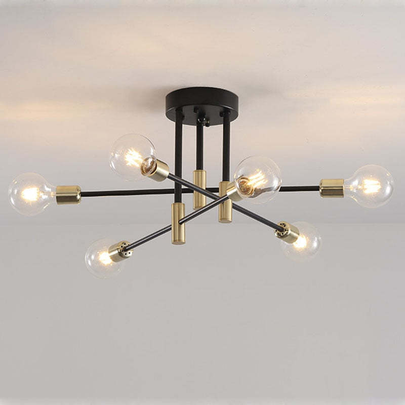 Valentina Retro Satellite Shape Ceiling Light 4/6/8 Head - Letslighting