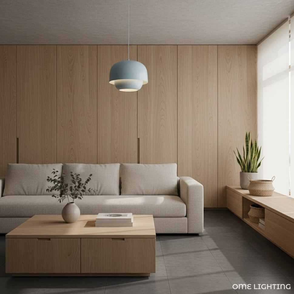 Orbit Sleek Dual-Layer Metal Pendant Lamp – Elegant Ambient Lighting for Dining Rooms