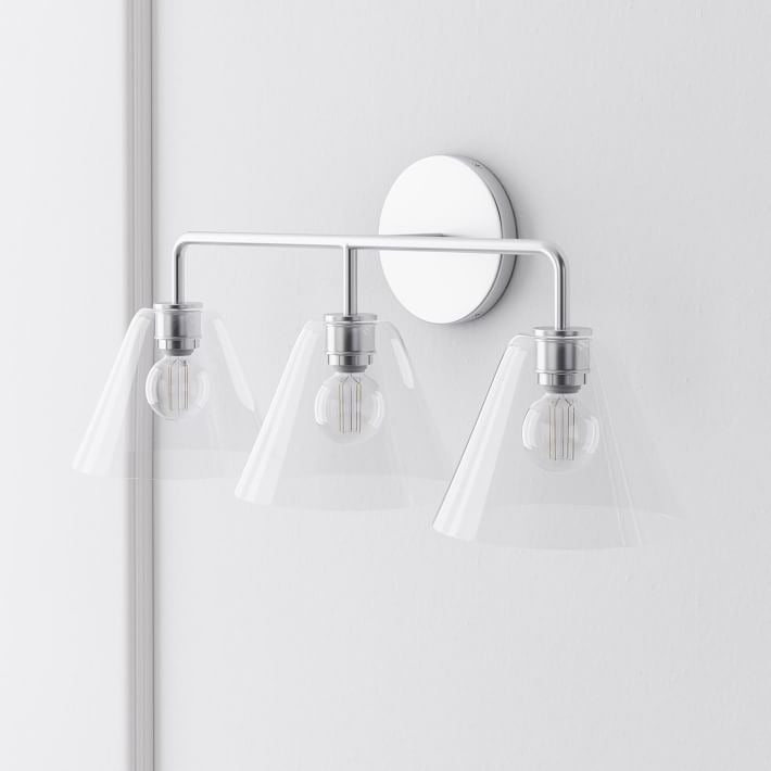 Cone Wall Sconce Milk Glass Living Room