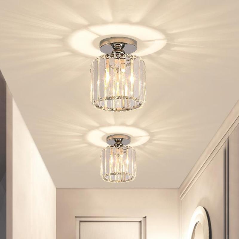 Arisha Modern /Crystal Flush Mount Ceiling Light, 3 Colors - Letslighting