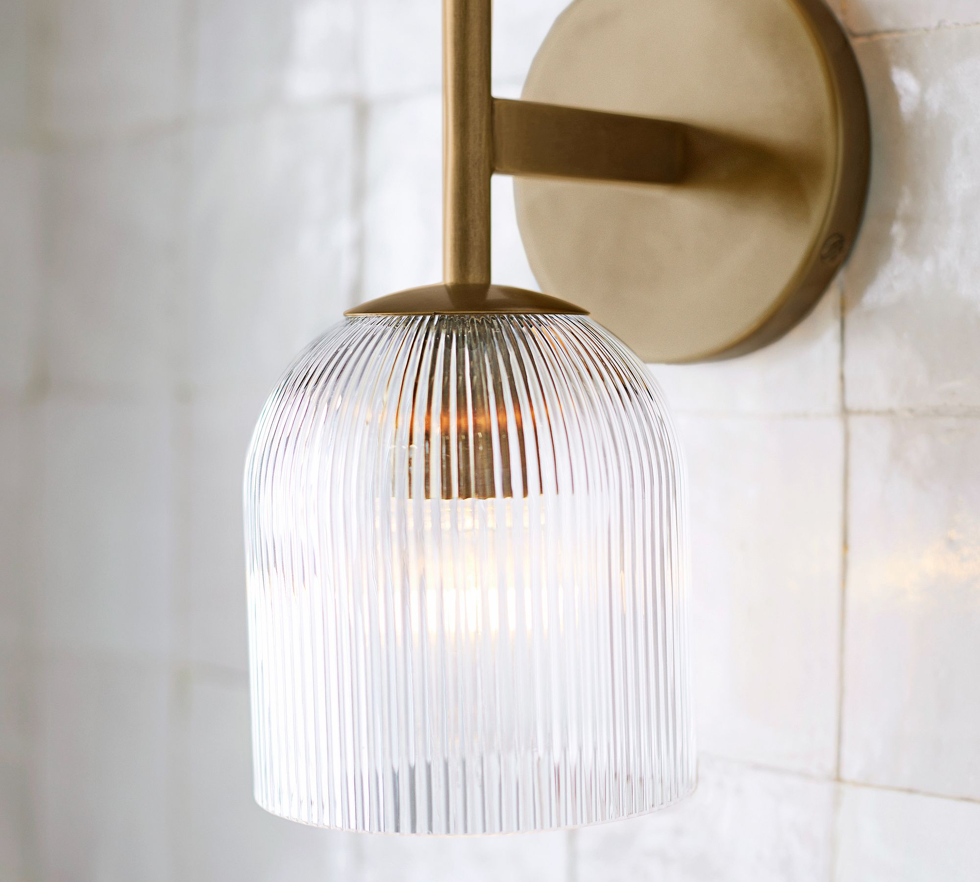 Haze Glass Metal Wall Light