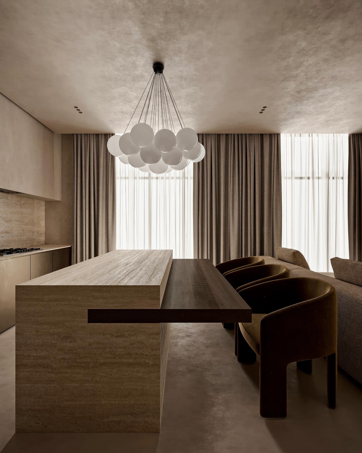 Lustra Chandelier Glass Cluster Frosted Glass - Letslighting