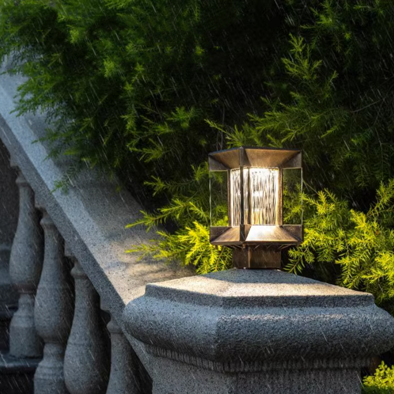Ray Modern Rectangular Glass Outdoor Lamp - - Letslighting
