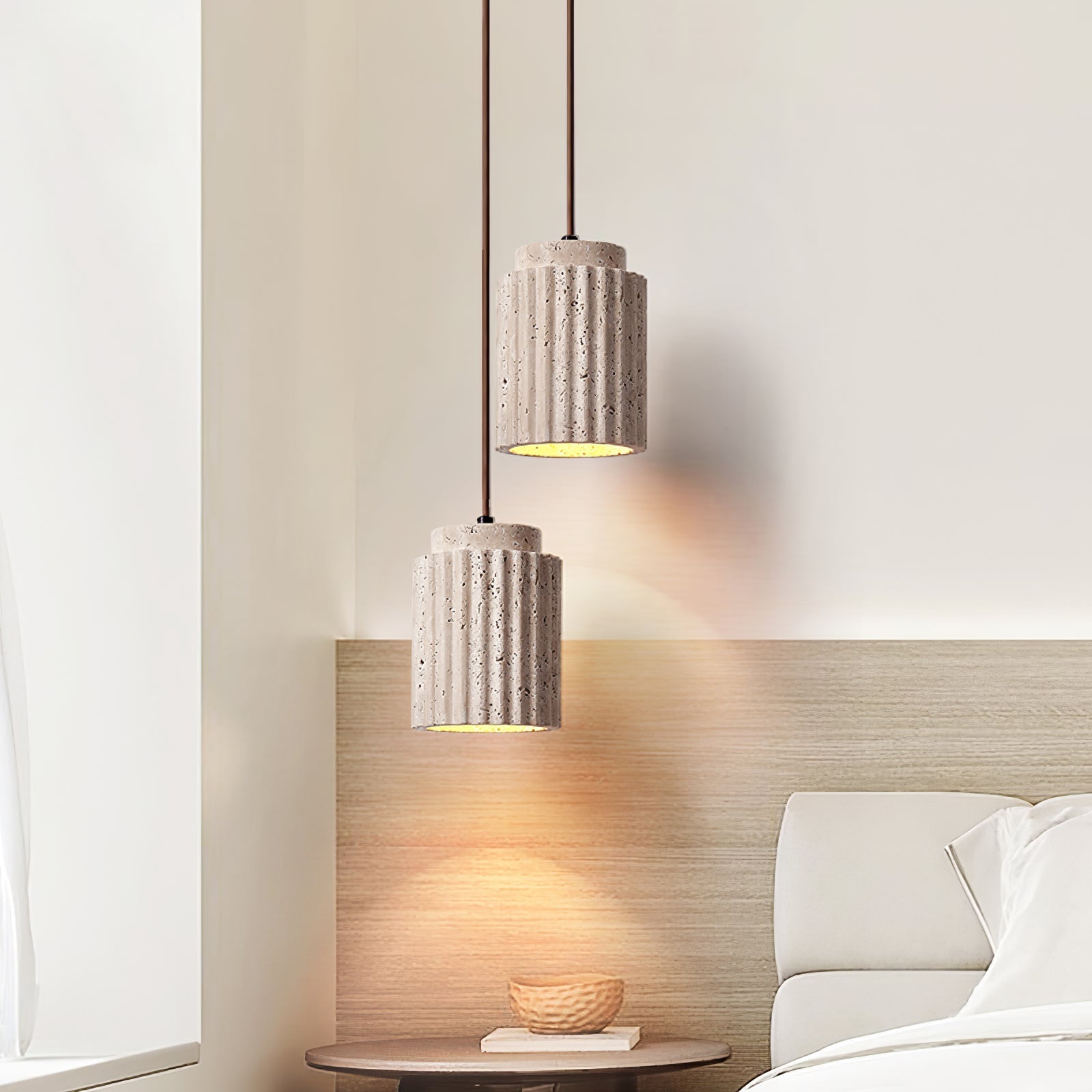 Mysolel Travertine Pendant Light