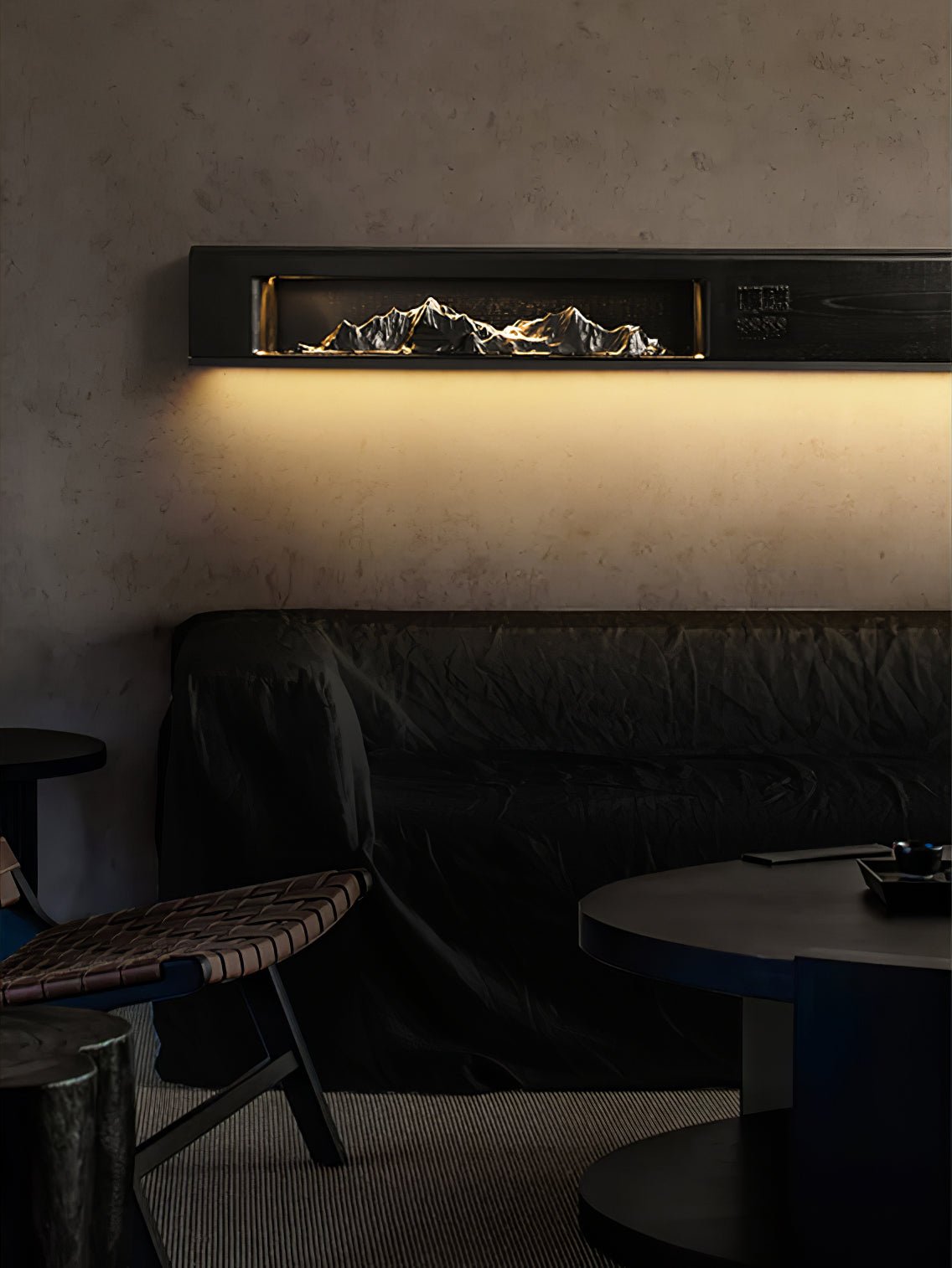 Mountain Modern Acrylic & Wood Wall Light