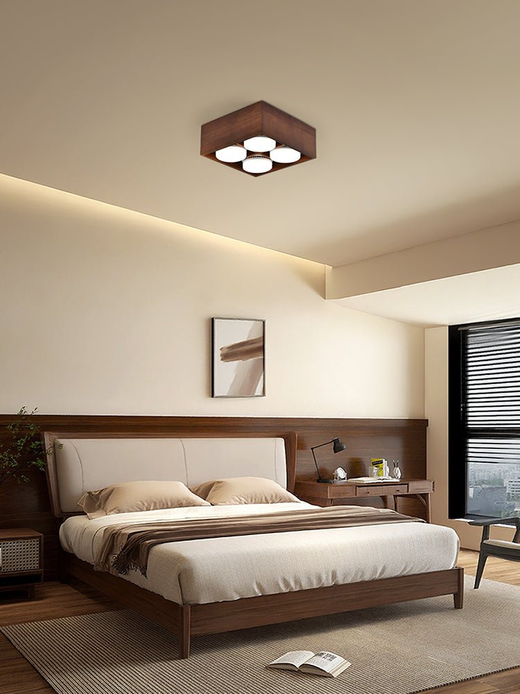 Eliza Minimalist Wood Ceiling Light - Letslighting