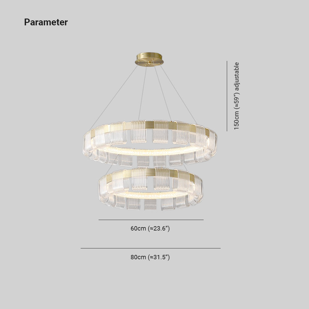 Arisha Modern Acrylic Ring Pendant Light - Letslighting