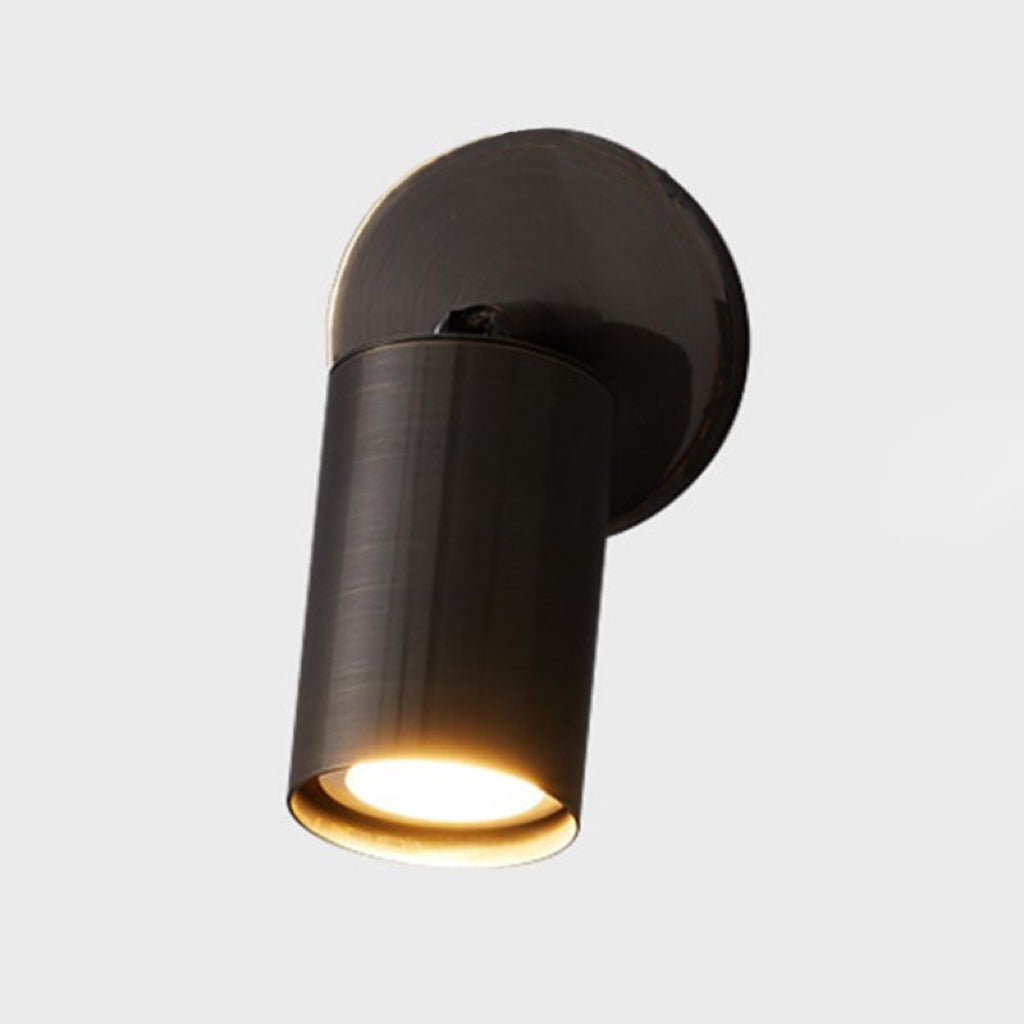 Arisha Modern Cylinder Rotatable Spotlight Wall Lamp Brass - Letslighting