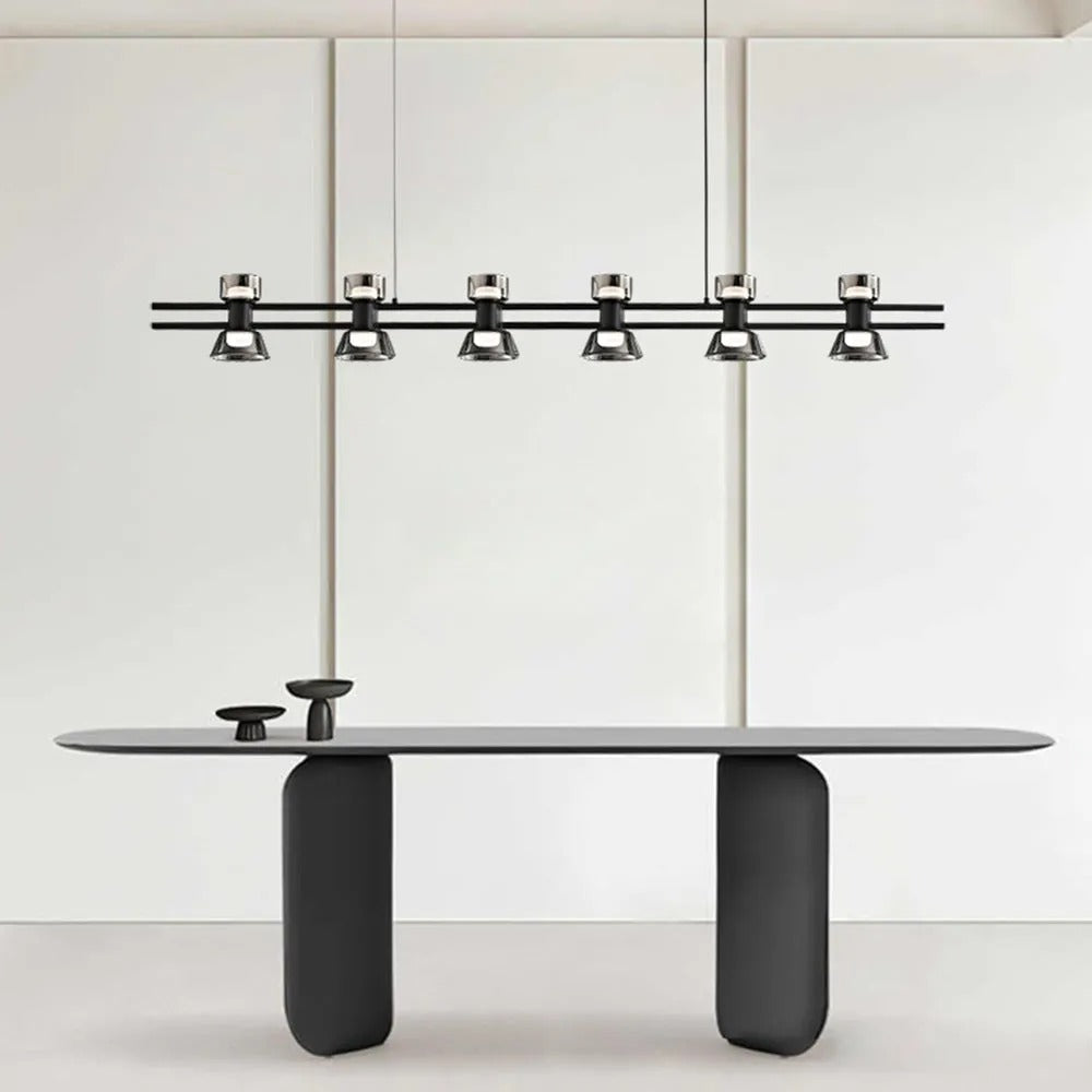 Arisha Modern Linear Linear Metal Pendant Lamp Golden