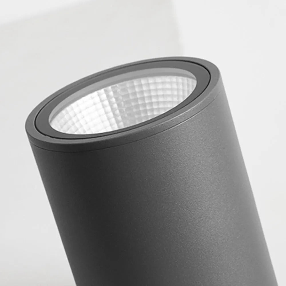 Ray Modern Cylindrical Flush Mount Ceiling Light Metal Glass