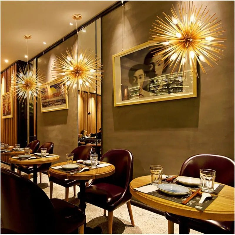Arisha Modern LED Chandelier Metal Dining Living Room Bedroom