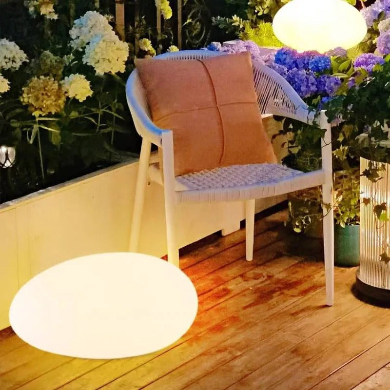 Ray Modern Stone Shaped Rechargeable Outdoor Light