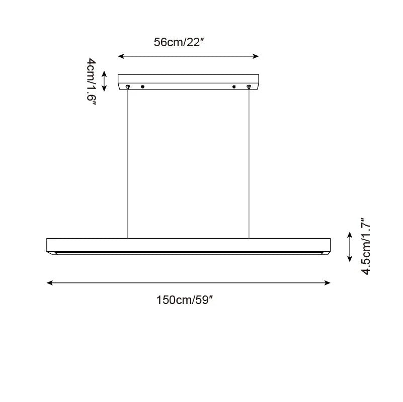 Imiror Minimalist Travertine Linear Pendant