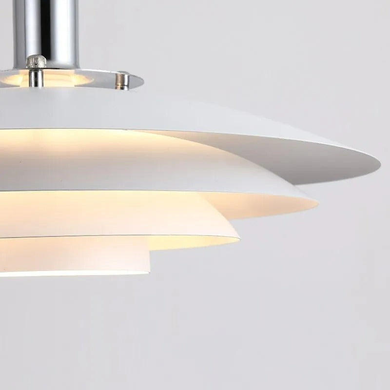 Valentina Modern Frisbee Shaped Metal Pendant Light
