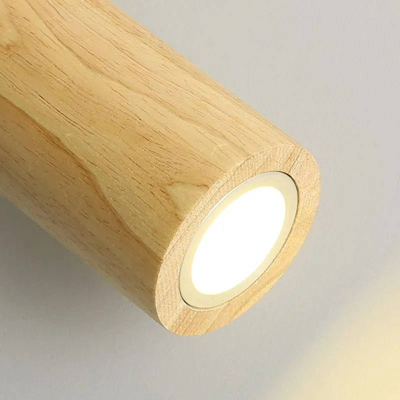 Muto Modern LED Adjustable Ceiling Spotlight, Wood - Letslighting
