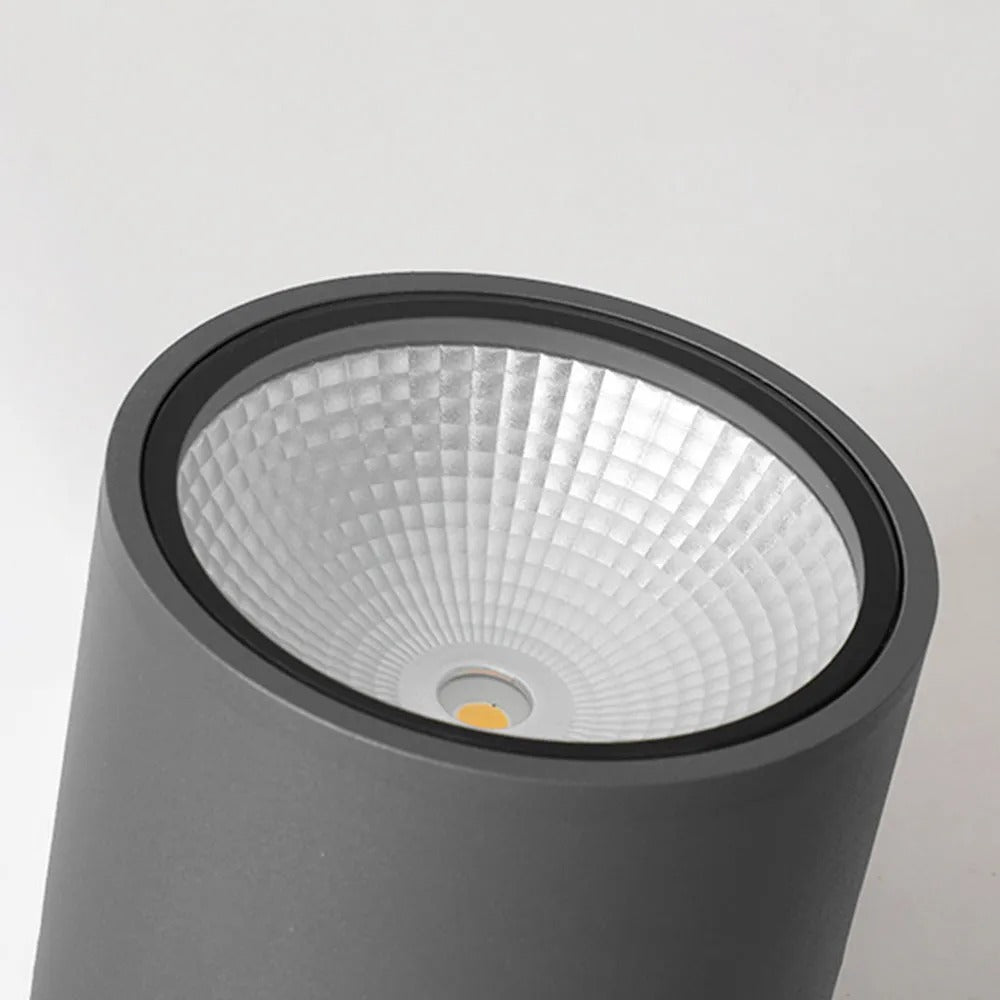 Ray Modern Cylindrical Flush Mount Ceiling Light Metal Glass