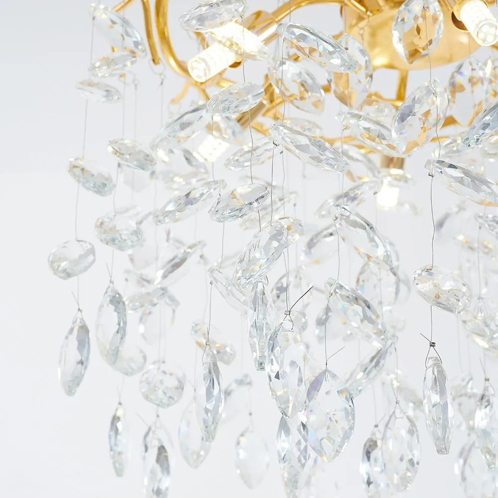 Kristy Contemporary Glass Crystal Chandelier