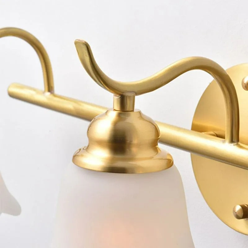 Ray Vintage Flower Shaped Metal&Glass Lamp Wall