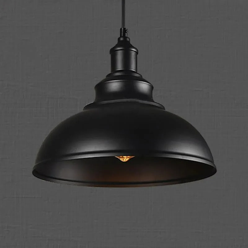 Arisha Pendant Light Dome Industrial Metal Copper - Letslighting