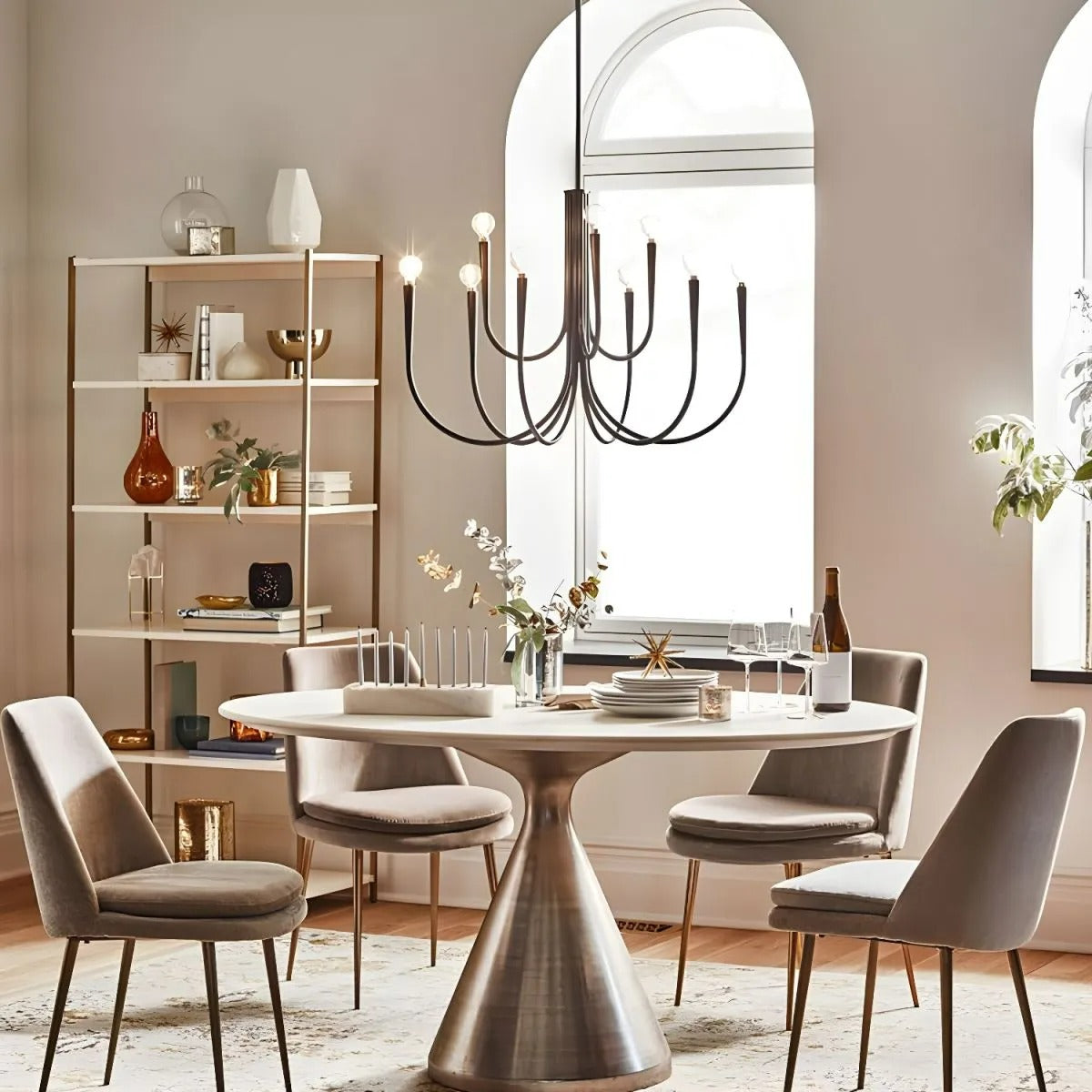 Valentina Modern Minimalist Chandelier Dinning Room