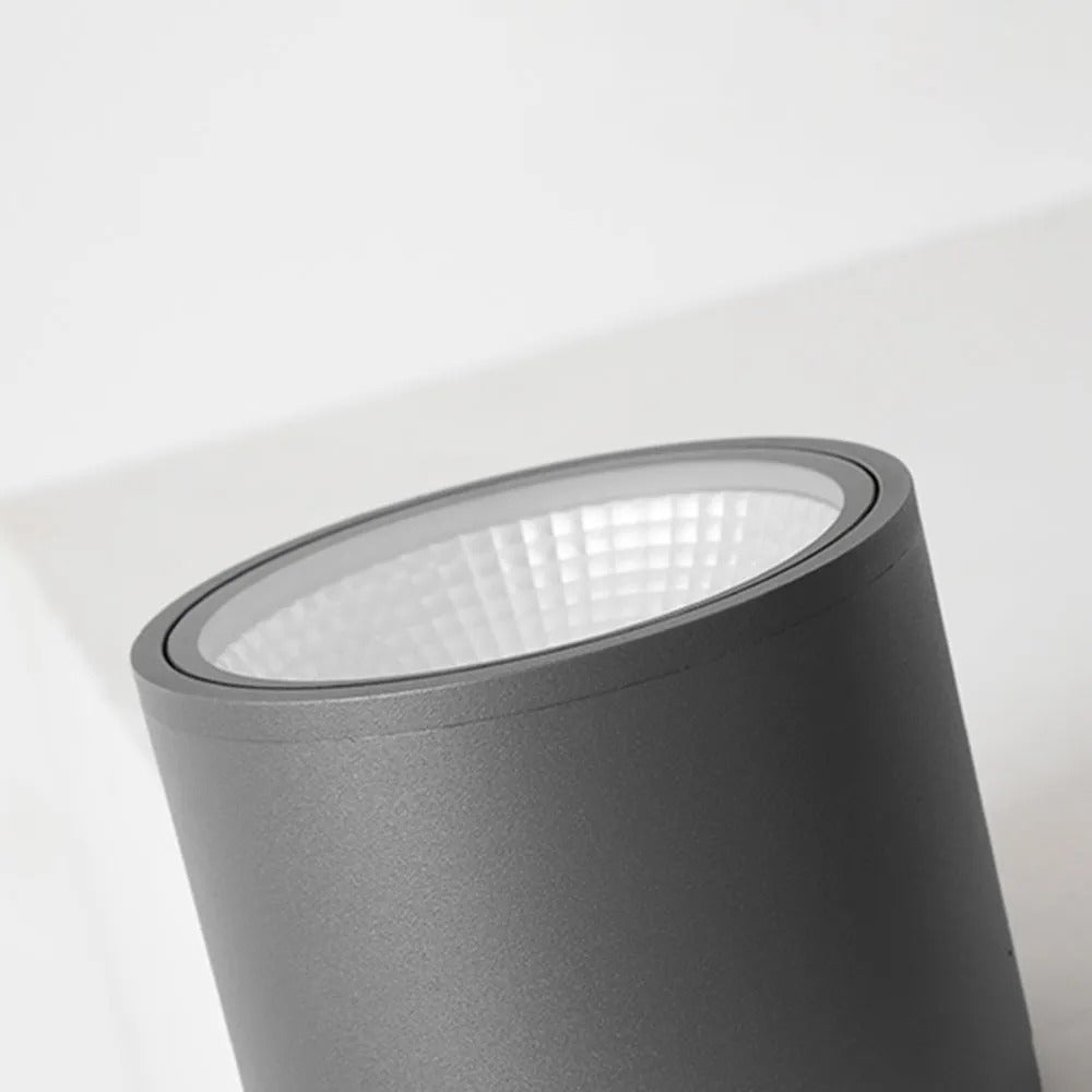 Ray Modern Cylindrical Flush Mount Ceiling Light Metal Glass
