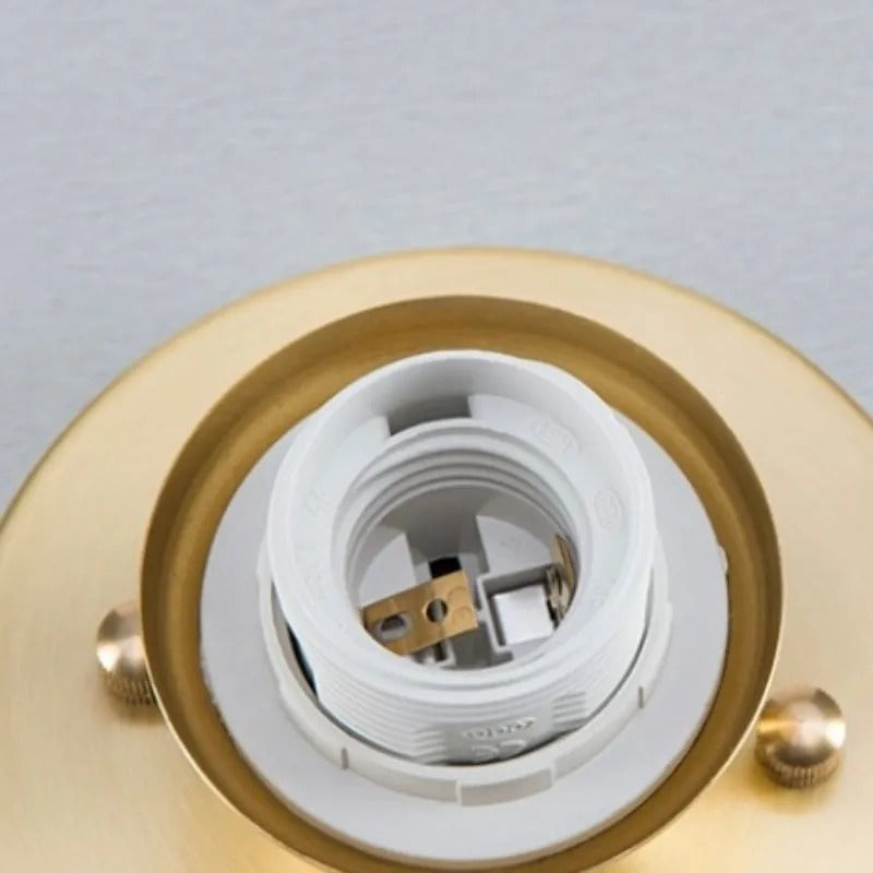 Arisha Retro Metal Flush Mount Brass Ceiling Light