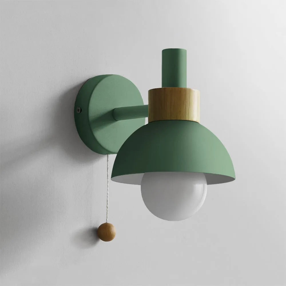 Valentina Modern LED Wall Lamp Glass Bedroom White/Yellow/Pink/Green - Letslighting