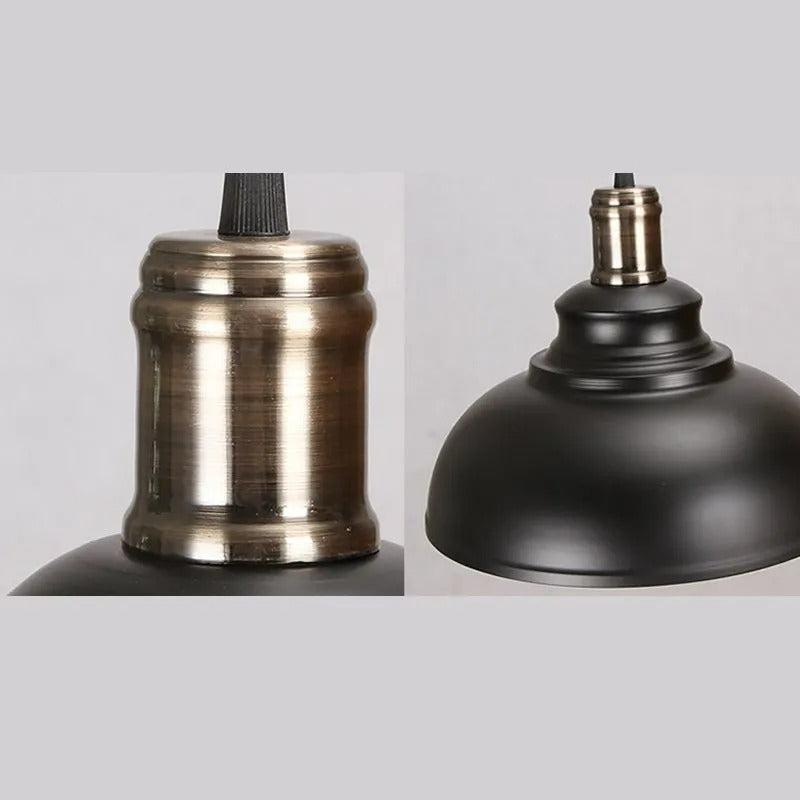 Arisha Pendant Light Dome Industrial Metal Copper - Letslighting