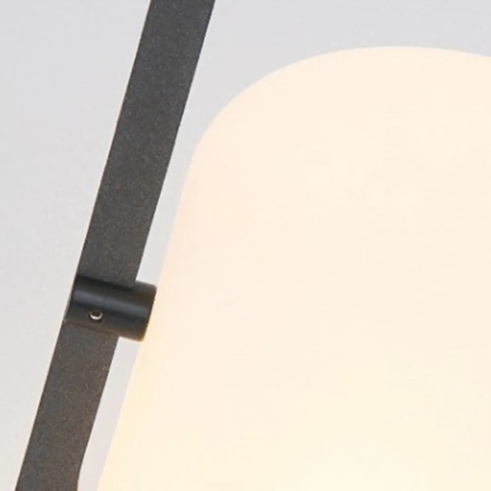 Ray Minimalist Cylinder Glass Acrylic Outdoor Floor Lamp