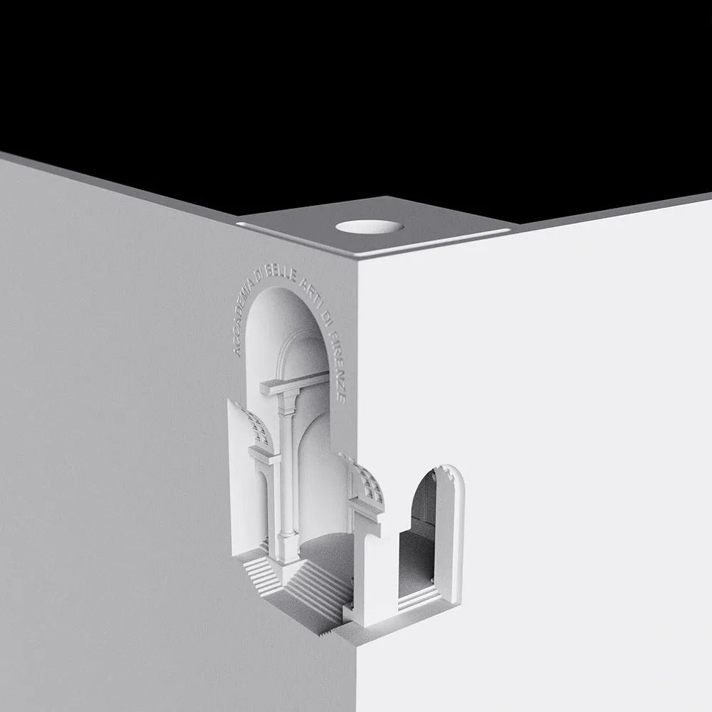Ray Art Deco Flush LED Plaster Wall Lamp