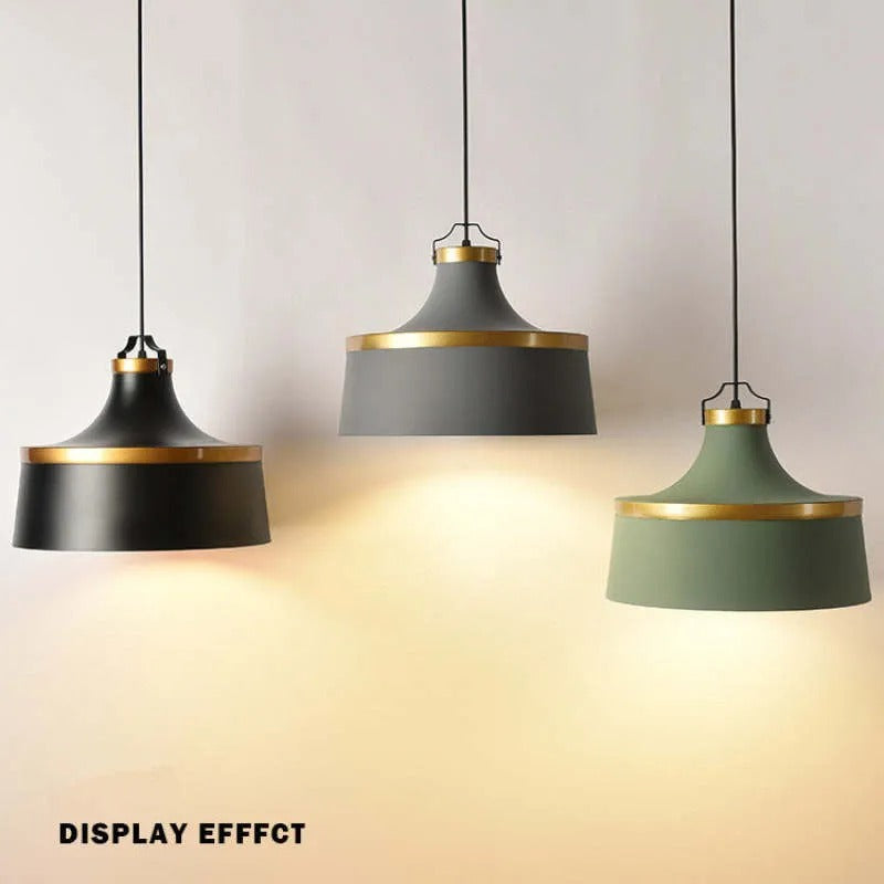 Valentina Modern Colorful Single Pendant Light, Metal Shade
