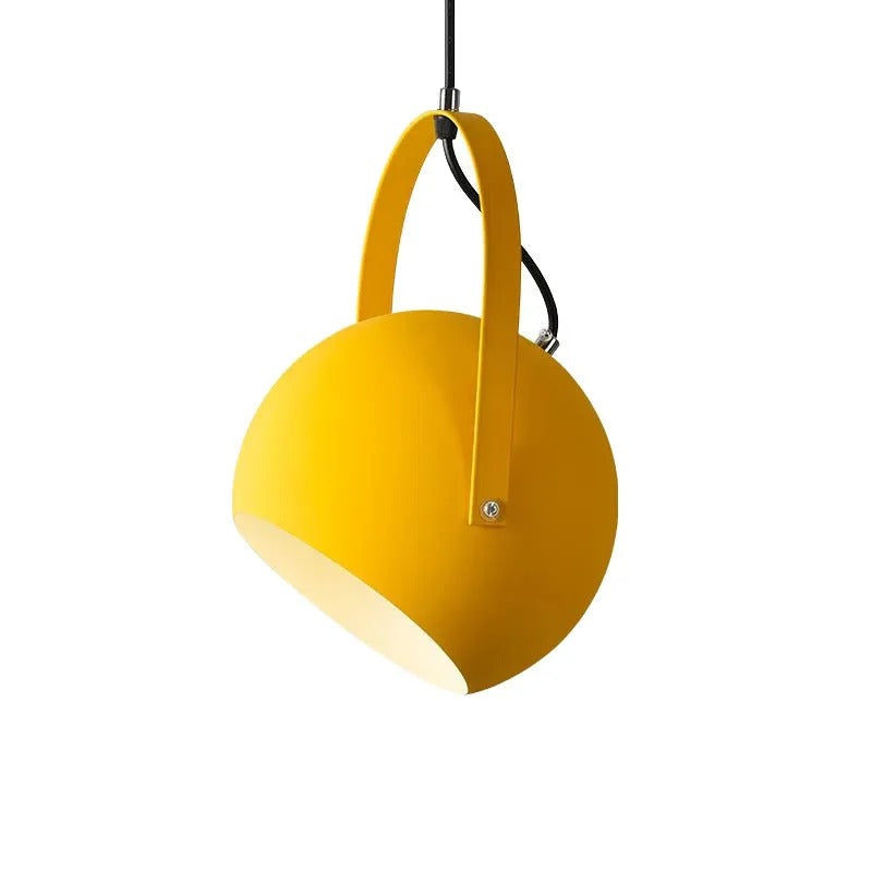 Valentina Colorful Art Deco Pendant Light Spherical Metal Bedroom