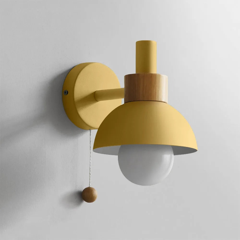 Valentina Modern LED Wall Lamp Glass Bedroom White/Yellow/Pink/Green - Letslighting