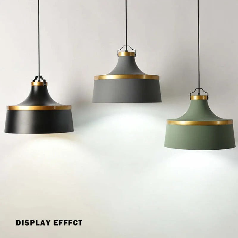 Valentina Modern Colorful Single Pendant Light, Metal Shade